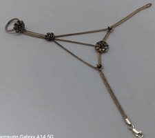 Bracelet et bague en argent oriental antique costume jewelry sterling bracelet