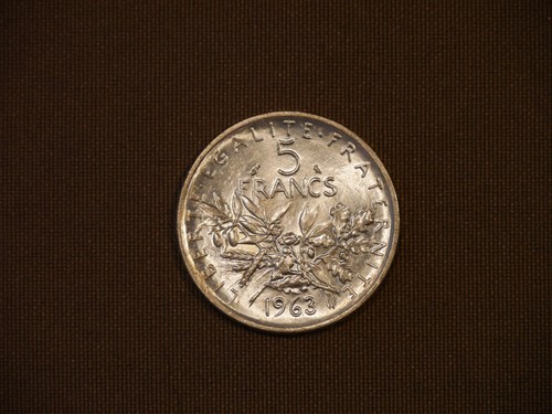 Pièces francs semeuse - 5,