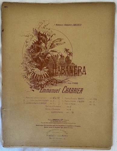 Habanera emmanuel chabrier - emmanuel,