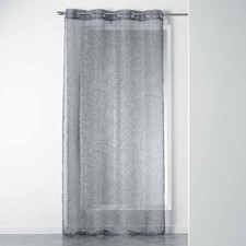 Rideau Voilage à Œillets "Galip" 140x240cm Anthracite