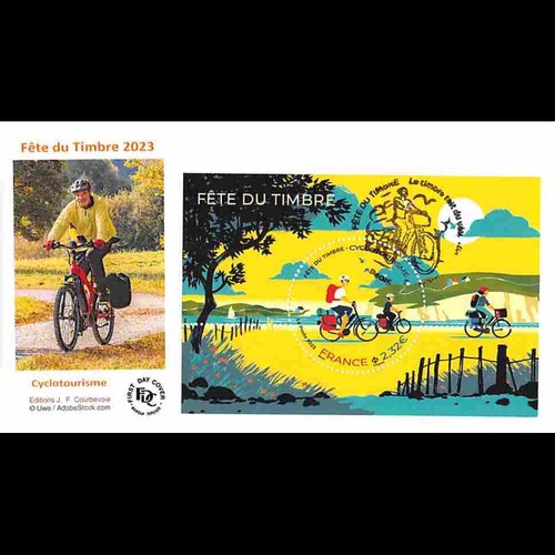 Fdc bloc fête du - jf, timbre