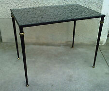 table basse design 50 fer noir laiton bout de canapé coffee 