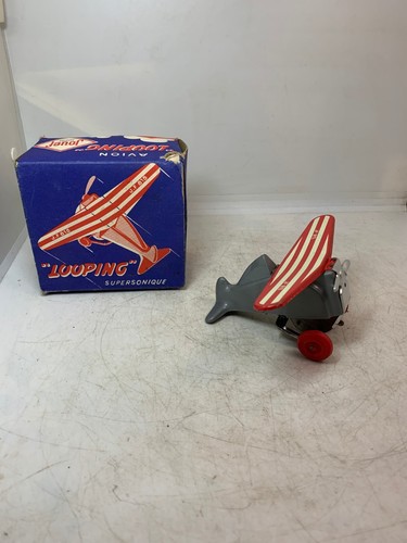 Ancien jouet mecanique avion - ancien,