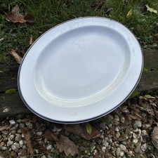1 Grand Plat Ovale Bernardaud Navy Viande Volaille Porcelaine Limoges Bernardeau