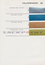 1 Litre Prêt à Pulvériser Basislack Voiture Ancienne À pour VW Marathon Bleu