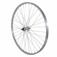Roue vtc - city patin 700 x 28 - 35 arriere jante et moyeu alu axe plein roue li