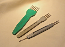 Lot de 3 poinçons pour machines à tricoter SIT jauge 5