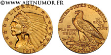 USA - 2.5 Dollars "Tête d'Indien", 1913 Philadelphie