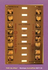 STÉREO CARTE COLORELIEF, NUS ÉROTIQUES FEMME, MISS UNIVERSE CABARET, NUDE  -P40