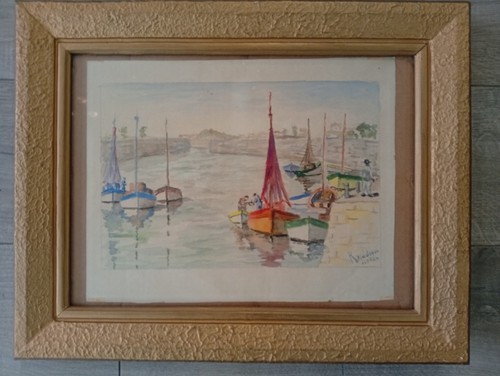 Tableau aquarelle sur papier - aquarelle,