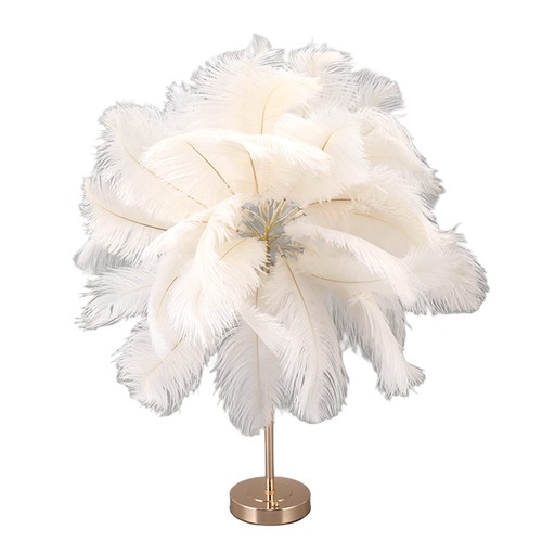 Lampe table plumes - de,
