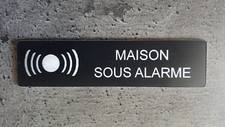 Plaque gravée maison sous - gravée",