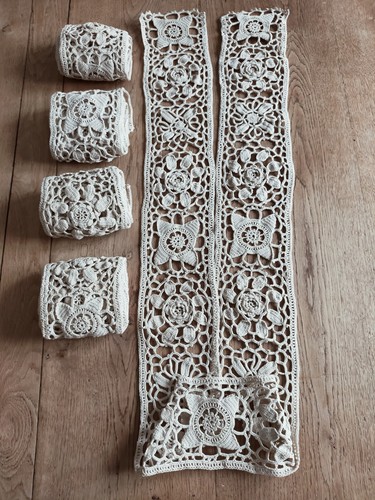 Broderie dentelle bande - bande, au