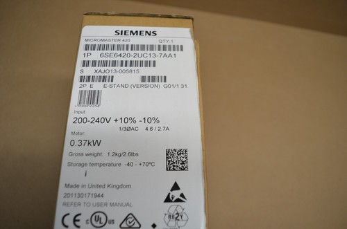 Siemens micromaster 420 - micromaster,