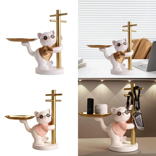Figurine chat plateau - chat,