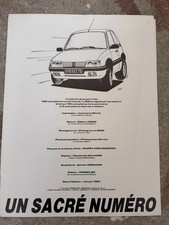 Portfolio BD "Un Sacré Numéro" Peugeot 205 – 1987 – Tirage limité