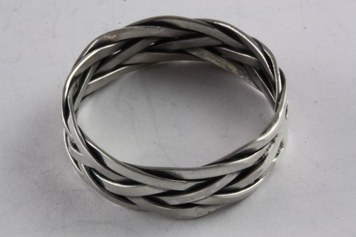 Bague biker celtique tressée - bague,