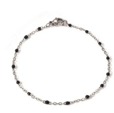 Chaine cheville perles résine