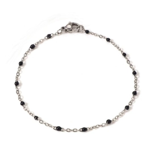 Chaine cheville perles résine