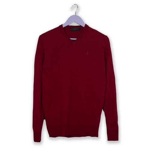 Pull calvin klein rouge 100 - pull, 100%