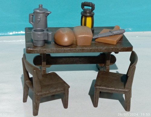 Playmobil lot table - playmobil, chaises
