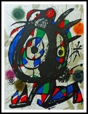 Joan MIRO : Composition I,  Lithographie originale 1977