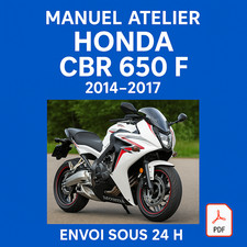 Manuel Atelier Honda CBR 650 F