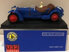 L'Affaire Du Slot Scalextric Alfa Romeo 8C #16 Bleu Foncé