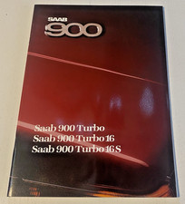 Brochure de Vente SAAB 900 Turbo, 16, 16S- 1986 - Notice en Allemand  - Bel Etat