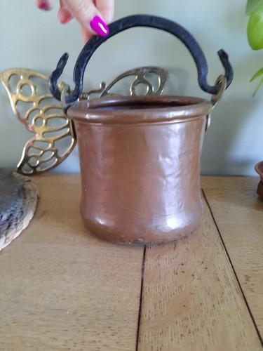 Chaudron cuivre ancien - cuivre,