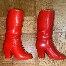 ANCIENNE PAIRE DE BOTTES Rouge
