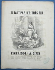 Morale aux filles - aux, partition