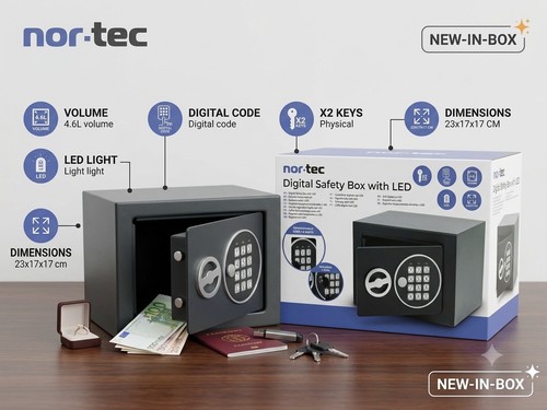 Coffre fort numérique led - coffre-fort,