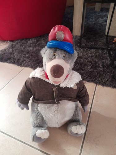 Peluche baloo aviateur - peluche,