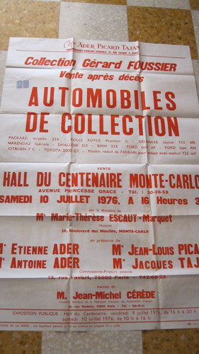 Monaco affiche vente - monaco,