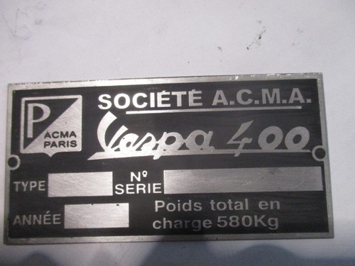Panneau type vespacar bouclier - panneau,