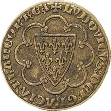 France, Jeton, Collection BP, Ecu d'Or Saint-Louis, Cuivre, TTB+