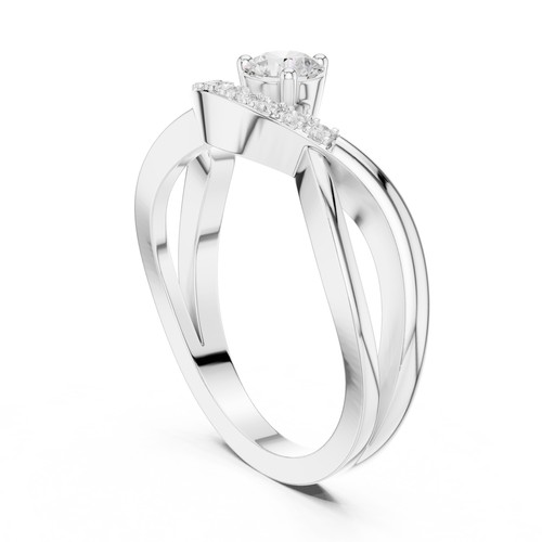 Bague diamant taille ronde