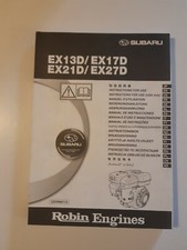 manuel d utilisation de moteur robin Subaru EX13D / EX17D / EX21D / EX27D