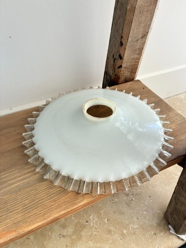 Ancien abat jour - ancien, verre