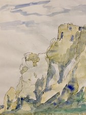 Tableau ancien aquarelle