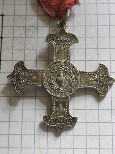 Pendentif medaille croix coeur - pendentif,