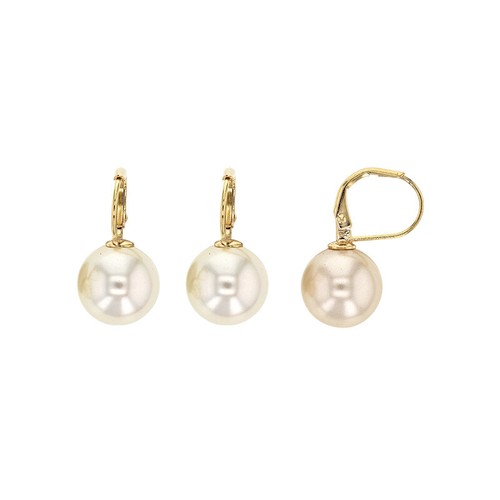 Boucles oreilles perles 12mm - boucles, d'oreilles