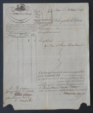 Facture lettre1817 MARSEILLE