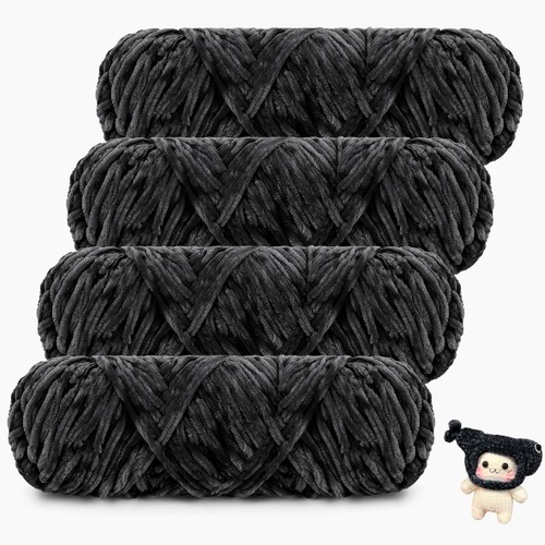 Laine chenille pour crochet