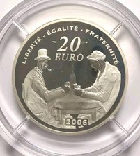 Monnaie de Paris France, Coffret 20 Euro, 2006, BE, Argent, 500 exemplaires RARE