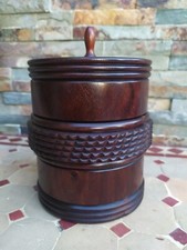 Grand Pot à Tabac en Bois