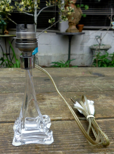 Lampe design verre torsadé - lampe,