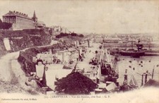 CPA 50 NORMANDIE Manche GRANVILLE Vue des Bassins, côté Sud Bateaux Voiliers1900