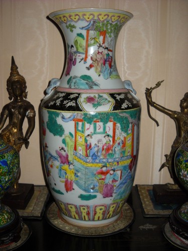 Vase chinois 19ème porcelaine - chinois,